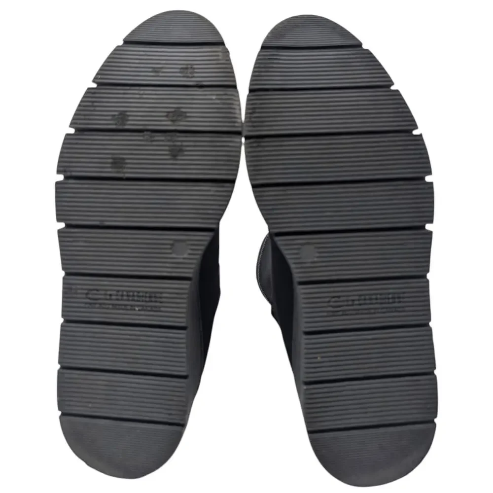La‎ Canadienne Jared Waterproof Knit Platform Sock Boots Black Sz 8